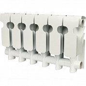 Алюминиевый радиатор 6 секций, 276х480х96, ROMMER Plus AL 200, белый